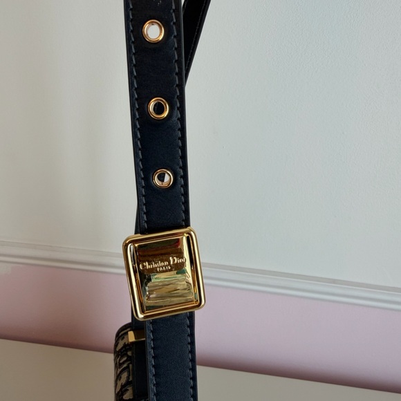 Dior Blue and Gold Crossbody Bag - Picture 4 of 7